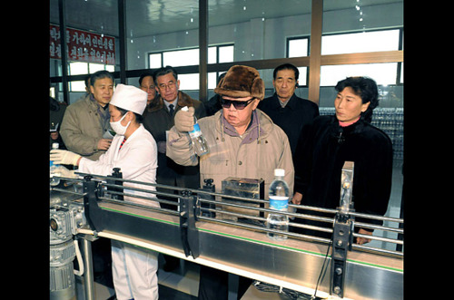 Looking at bottled water.