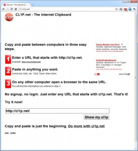 Internet-Zwischenablage